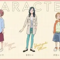 Les personnages principaux du film 3 Majo Minarai o Sagashite